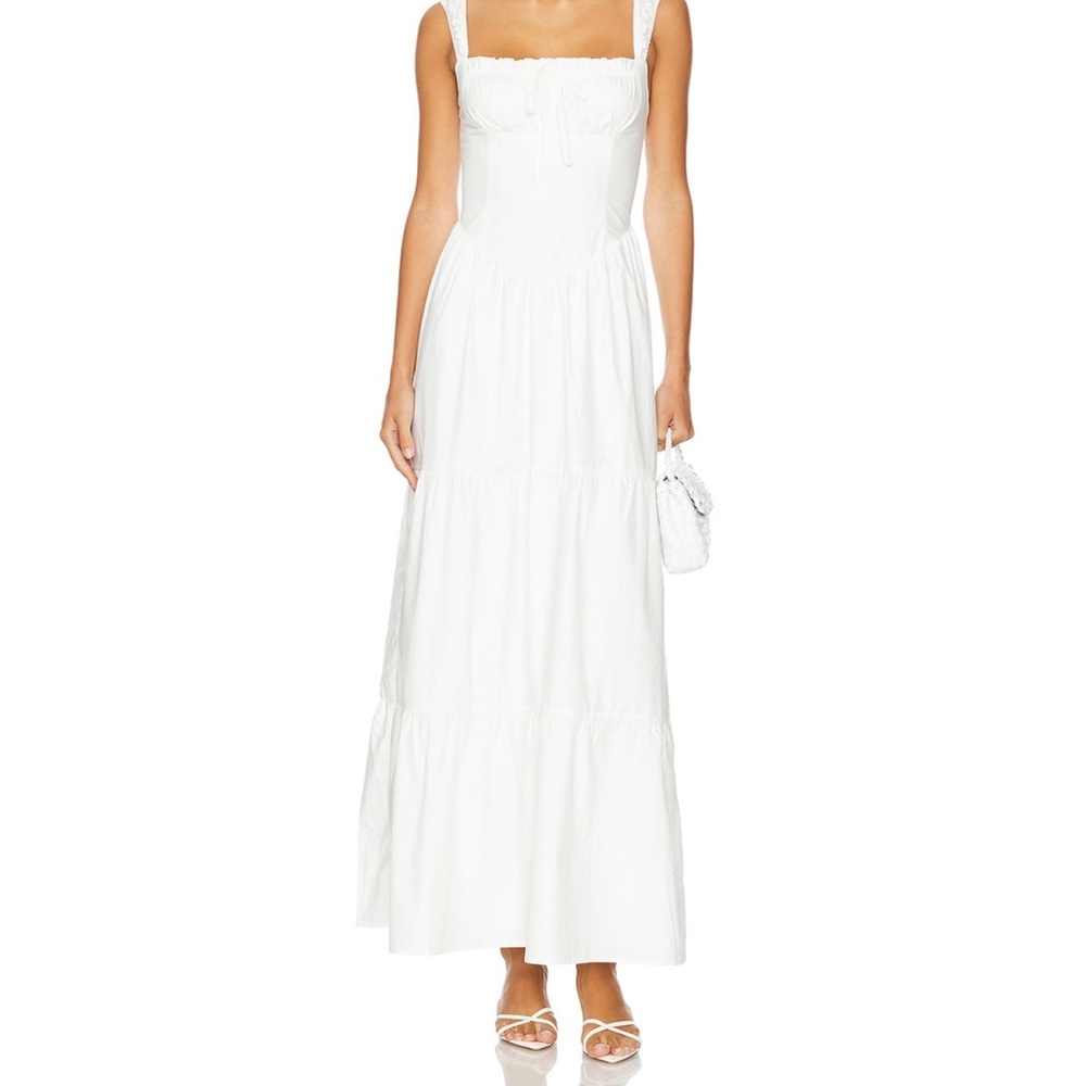 White Drop Waist Maxi dress by More To Come from Revolve